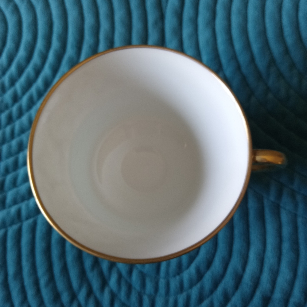 Vintage Royal Adderley 1789 Bone China Lawley Aqua Blue & Gold Cup & Saucer Set - Picture 5 of 12